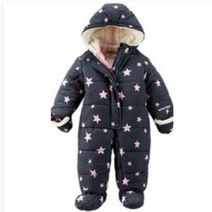 OshKosh B'Gosh Navy & Pink Star BodySuit